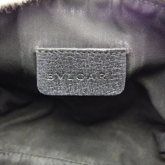 BVLGARI Pouch Logomania Canvas Authentic Used - Picture 8 of 9